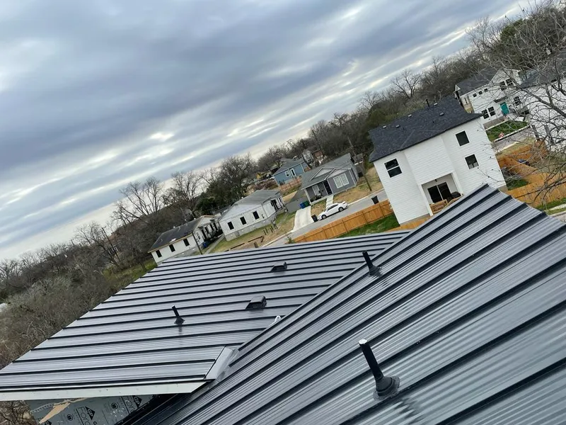 Standing seam metal roof panels with vents for Skylight Repair in River Rouge